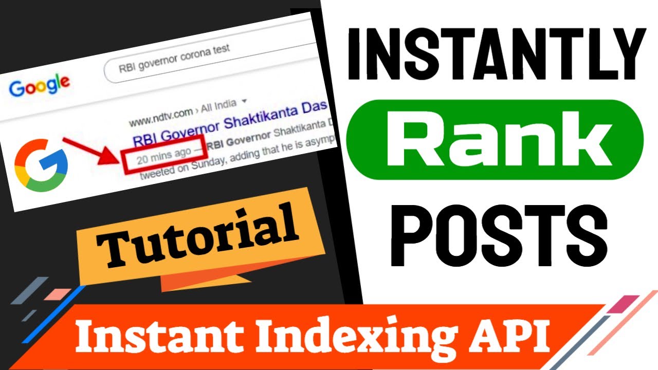 Rank & Index Post Instantly on Google by Instant Indexing API - Rankmath Instant Indexing Tutorial