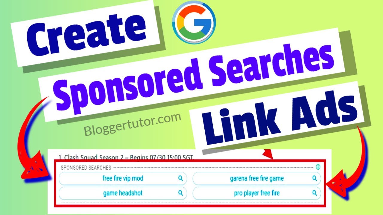 How to Create Sponsored Searches Ads or Link Ads in AdSense - AdSense Link Ads Full Tutorial