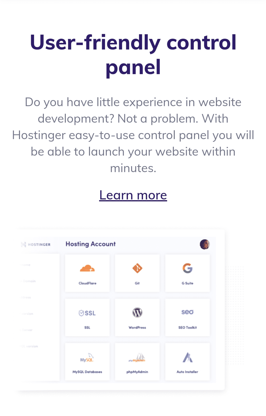 Hostinger User friendly HPanel compared to Hostgator cPanel