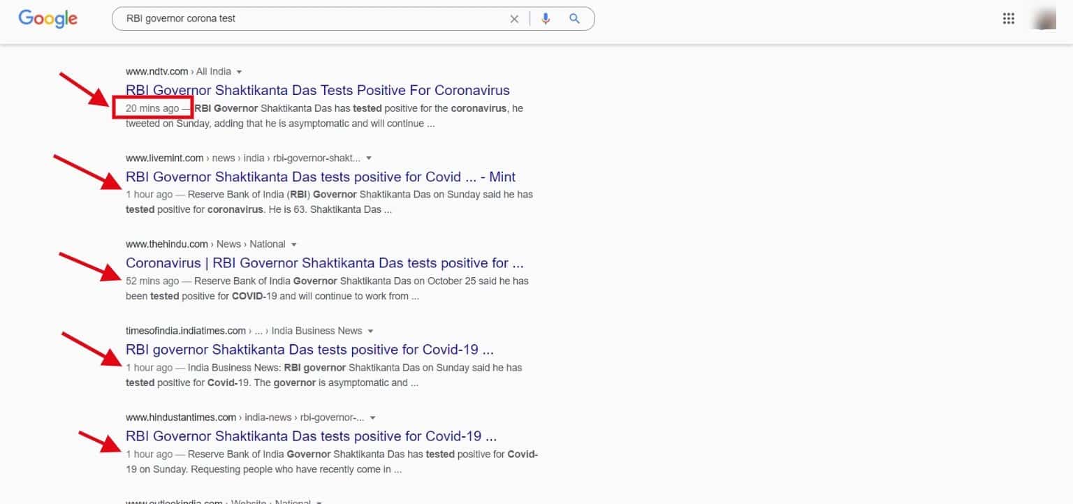 Rank Math Instant Indexing: How to Index Your Posts Faster in 2026 Search result showing a post indexed a few hours after instant indexing
