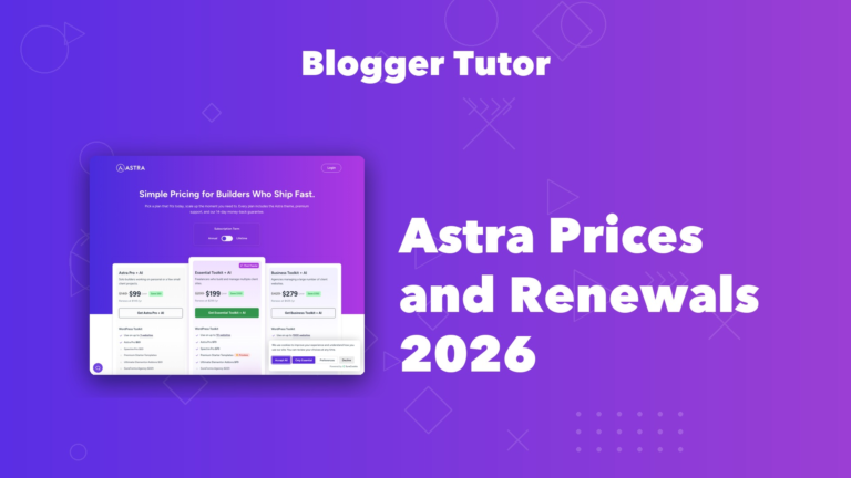 Astra theme pricing and renewal rates for 2026