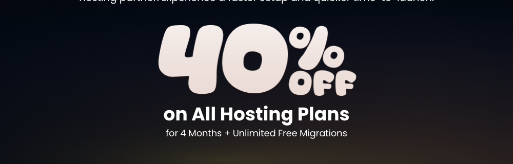Cloudways Black Friday 2026, 40% Off Is Already Live Cloudways promotional page advertising 40 percent off all hosting plans for four months with unlimited free migrations