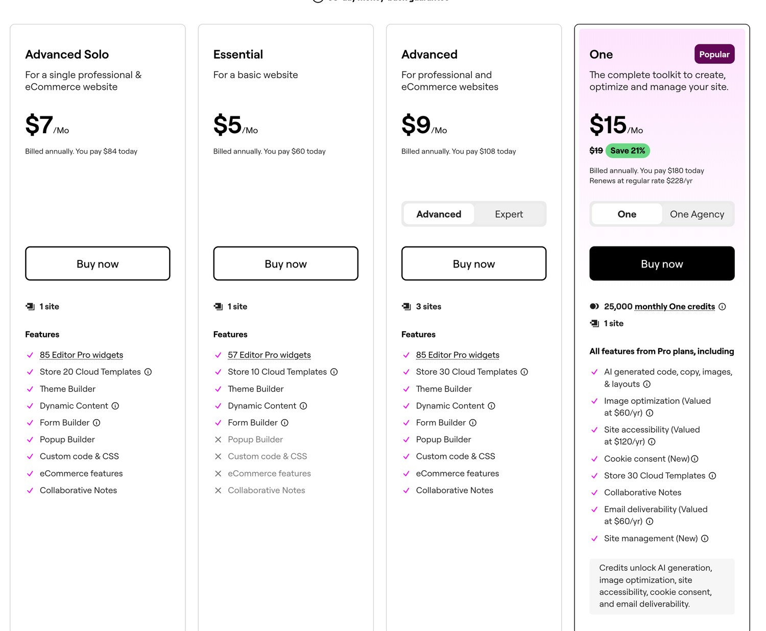 Kadence Blocks vs Elementor 2026, Which One Should You Use? Elementor Essential, Advanced Solo, Advanced and One plan pricing in September 2026