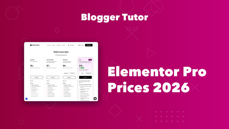 Elementor Pro Coupon Code 2026, and Why None of Them Work Elementor Pro pricing for 2026 showing the Essential, Advanced Solo, Advanced and One plans