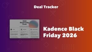 Kadence WP Black Friday 2026 deal tracker