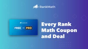 Rank Math coupon code and discount page showing every live and expired sale