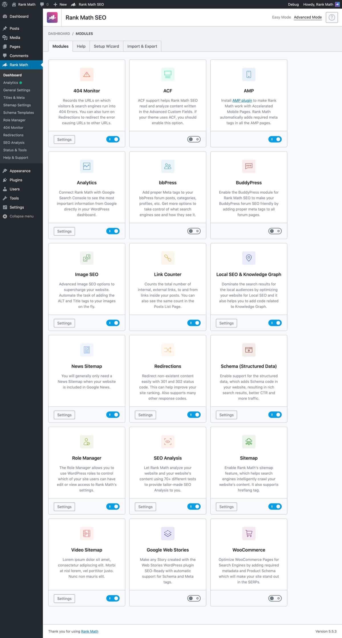 Rank Math Instant Indexing: How to Index Your Posts Faster in 2026 Rank Math modules screen showing Instant Indexing settings