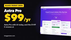 Astra Pro Black Friday 2026, $99 a year