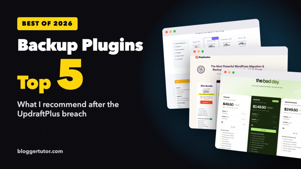 Best WordPress backup plugins, top 5 picks after the UpdraftPlus breach