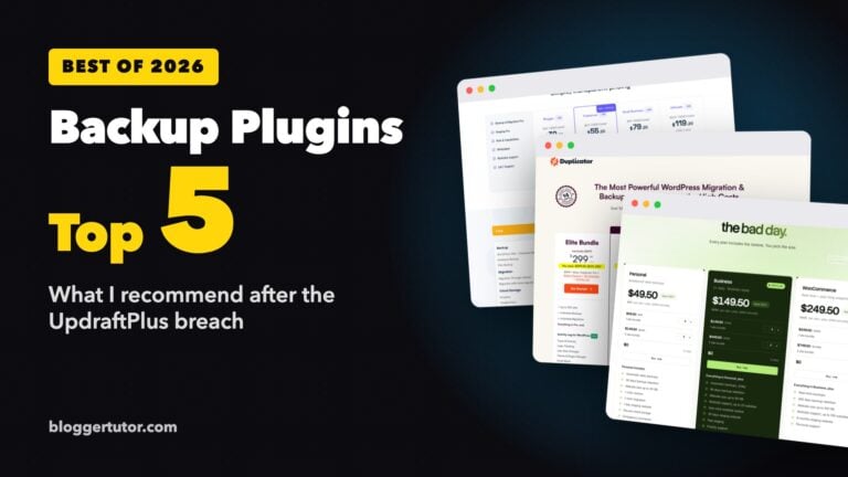Best WordPress backup plugins, top 5 picks after the UpdraftPlus breach
