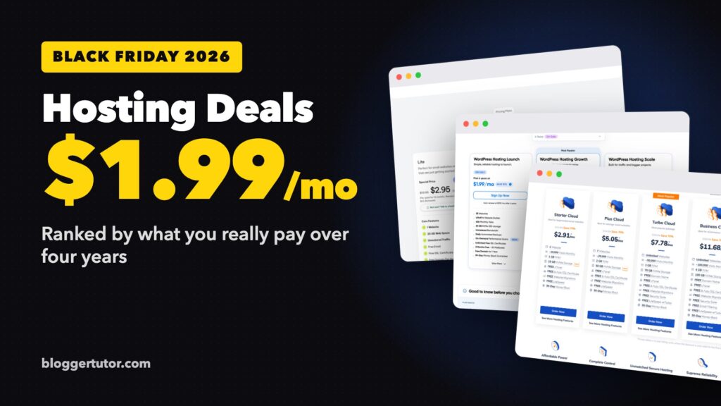 Hosting Deals Black Friday 2026, from $1.99 a month