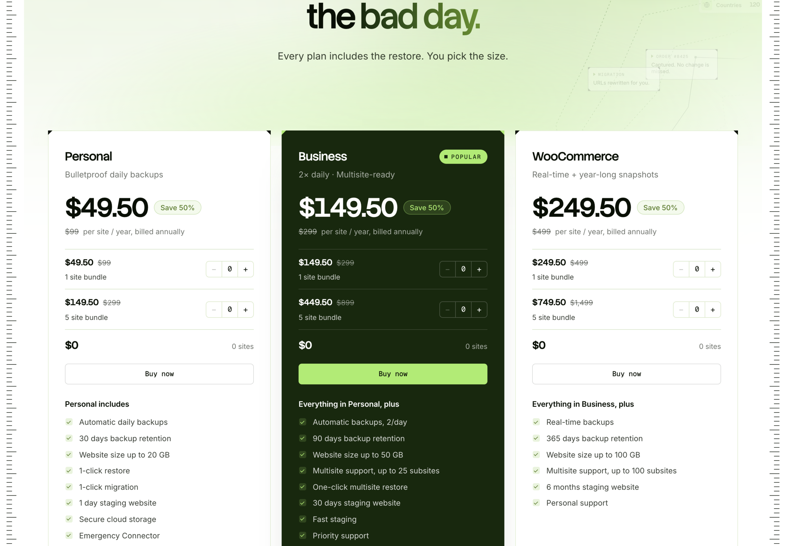 Best WordPress Backup Plugins 2026, 5 I Trust After the UpdraftPlus Breach BlogVault backup pricing, Personal, Business and WooCommerce plans