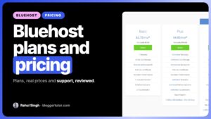 Bluehost Plans, Pricing and Support