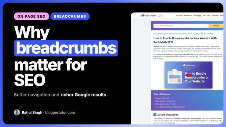 Breadcrumb Importance in On Page SEO