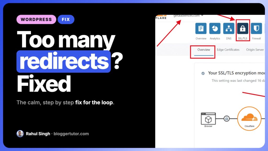 Fix the Redirected You Too Many Times WordPress Error