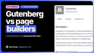 Gutenberg vs Page Builders 2026, What I Actually Use