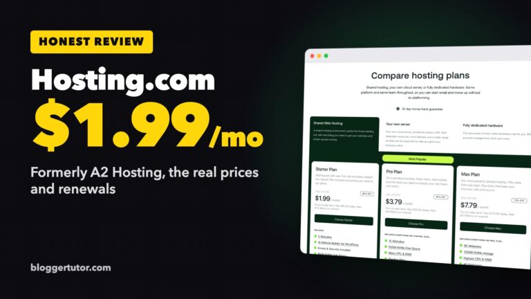Hosting.com review, formerly A2 Hosting, from $1.99 a month