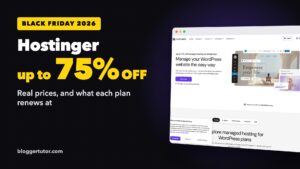 Hostinger Black Friday 2026, up to 75% off