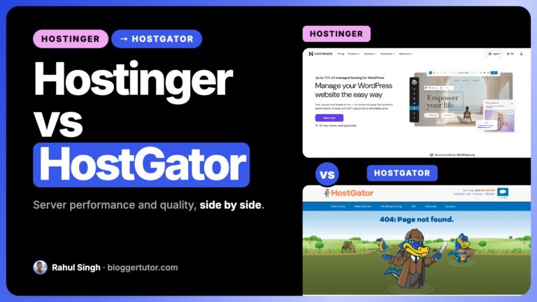 Hostinger vs HostGator, In Depth Hosting Comparison Hostinger vs HostGator, In Depth Hosting Comparison