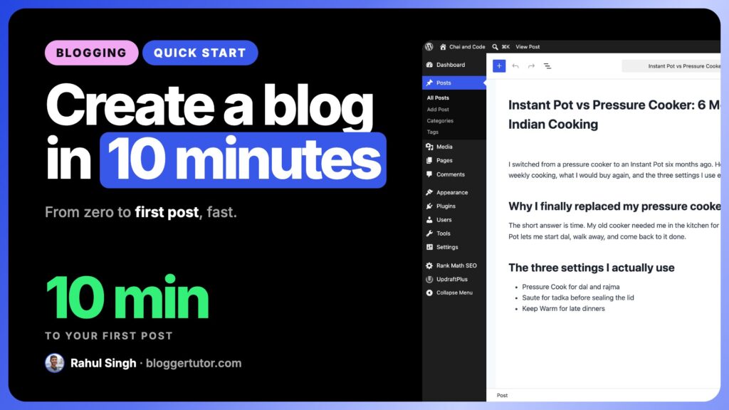 How to Create a Blog | Creating a Blog in Just 10 Min