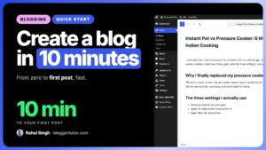 How to Create a Blog | Creating a Blog in Just 10 Min