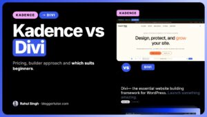 Kadence vs Divi, Complete Feature Comparison