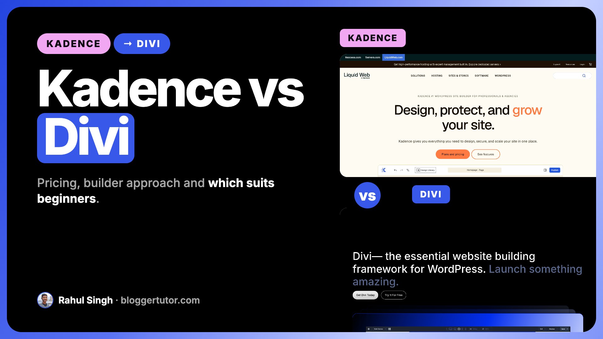 Kadence vs Divi, Complete Feature Comparison