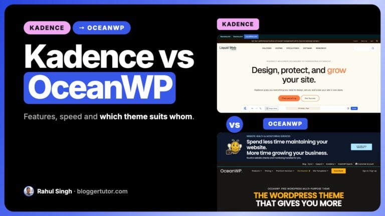 Kadence vs OceanWP, Theme Review and Comparison