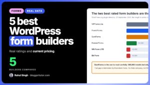 5 Best WordPress Form Builders, Compared on Real Data