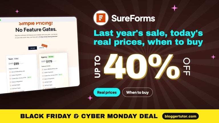 SureForms Black Friday 2026, Last Year's Real Prices and What to Expect SureForms Black Friday 2026, Last Year’s Real Prices and What to Expect