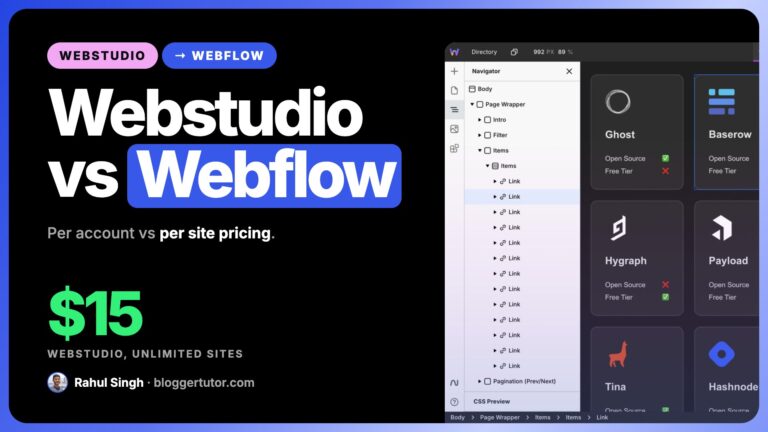 Webstudio vs Webflow 2026, Which Builder Should You Actually Use?
