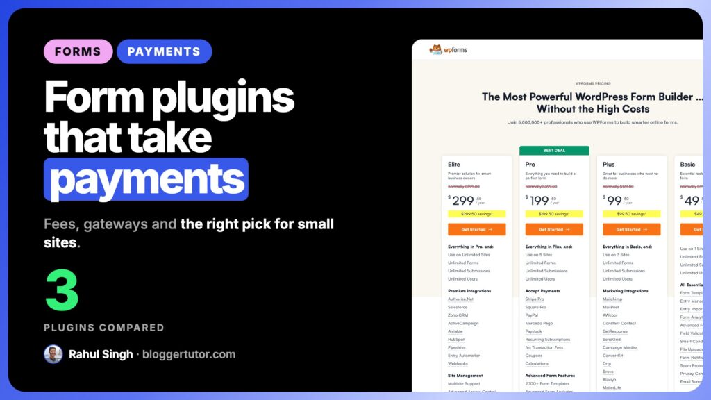 3 Best WordPress Form Plugins with Payment Gateway to Capture Payment Instantly