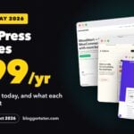 WordPress Themes Black Friday 2026, from $99 a year, price checked 18 Oct 2026