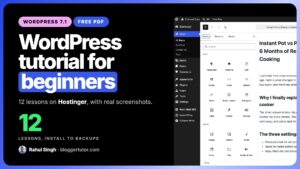 WordPress Tutorial for Beginners 2027, Step by Step With a Free PDF