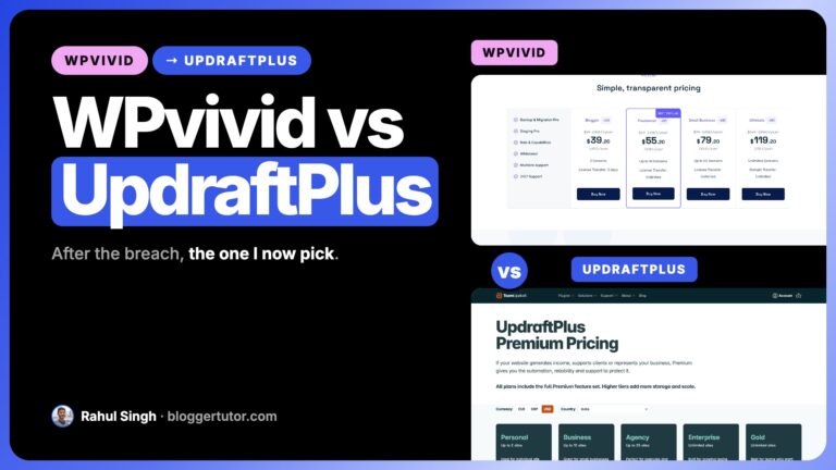 WPvivid vs UpdraftPlus 2026, Which Backup Plugin Wins Now? WPvivid vs UpdraftPlus 2026, Which Backup Plugin Wins Now?