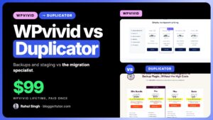 WPvivid vs Duplicator comparison, backups and staging against the migration specialist