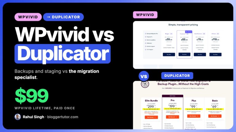 WPvivid vs Duplicator 2026, Which Backup Plugin Should You Buy? WPvivid vs Duplicator comparison, backups and staging against the migration specialist